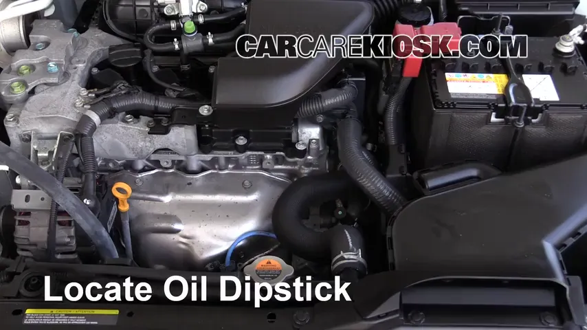 2015 Nissan Rogue Select S 2.5L 4 Cyl. Oil Check Oil Level
